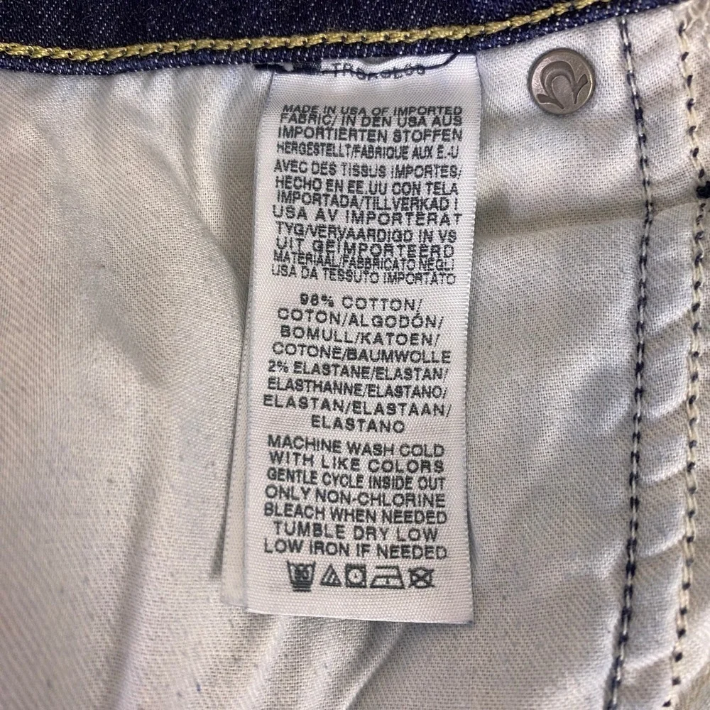 True‎ Religion Geno Relaxed Slim Jeans Men's 42x28 Blue Dark Wash Made In USA